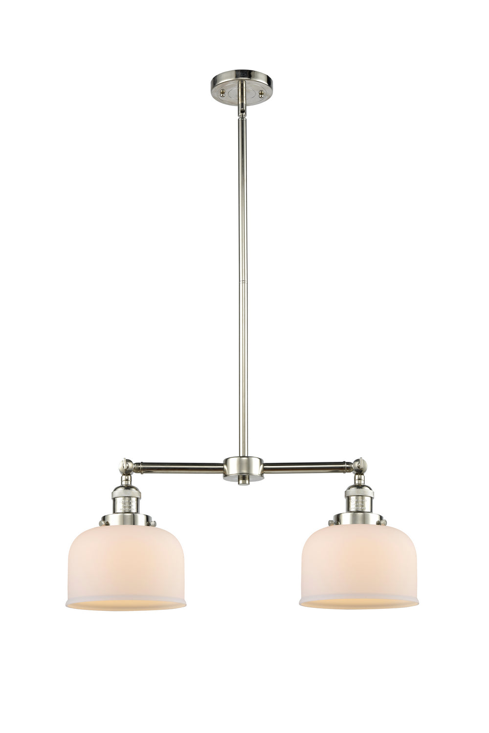 Innovations - 209-PN-G71 - Two Light Island Pendant - Franklin Restoration - Polished Nickel