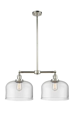 Innovations - 209-PN-G72-L - Two Light Island Pendant - Franklin Restoration - Polished Nickel