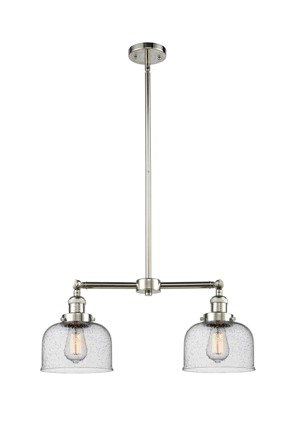 Innovations - 209-PN-G74 - Two Light Island Pendant - Franklin Restoration - Polished Nickel