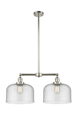 Innovations - 209-PN-G74-L - Two Light Island Pendant - Franklin Restoration - Polished Nickel