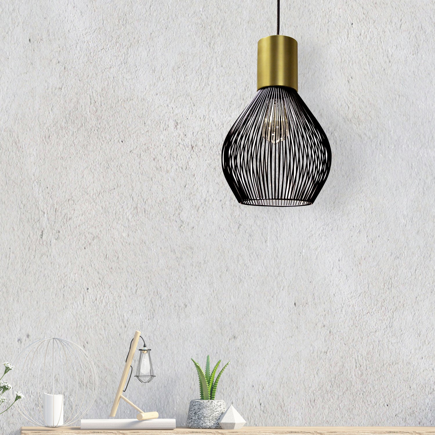 Dainolite Ltd - 565-101P-VB - One Light Pendant - Black