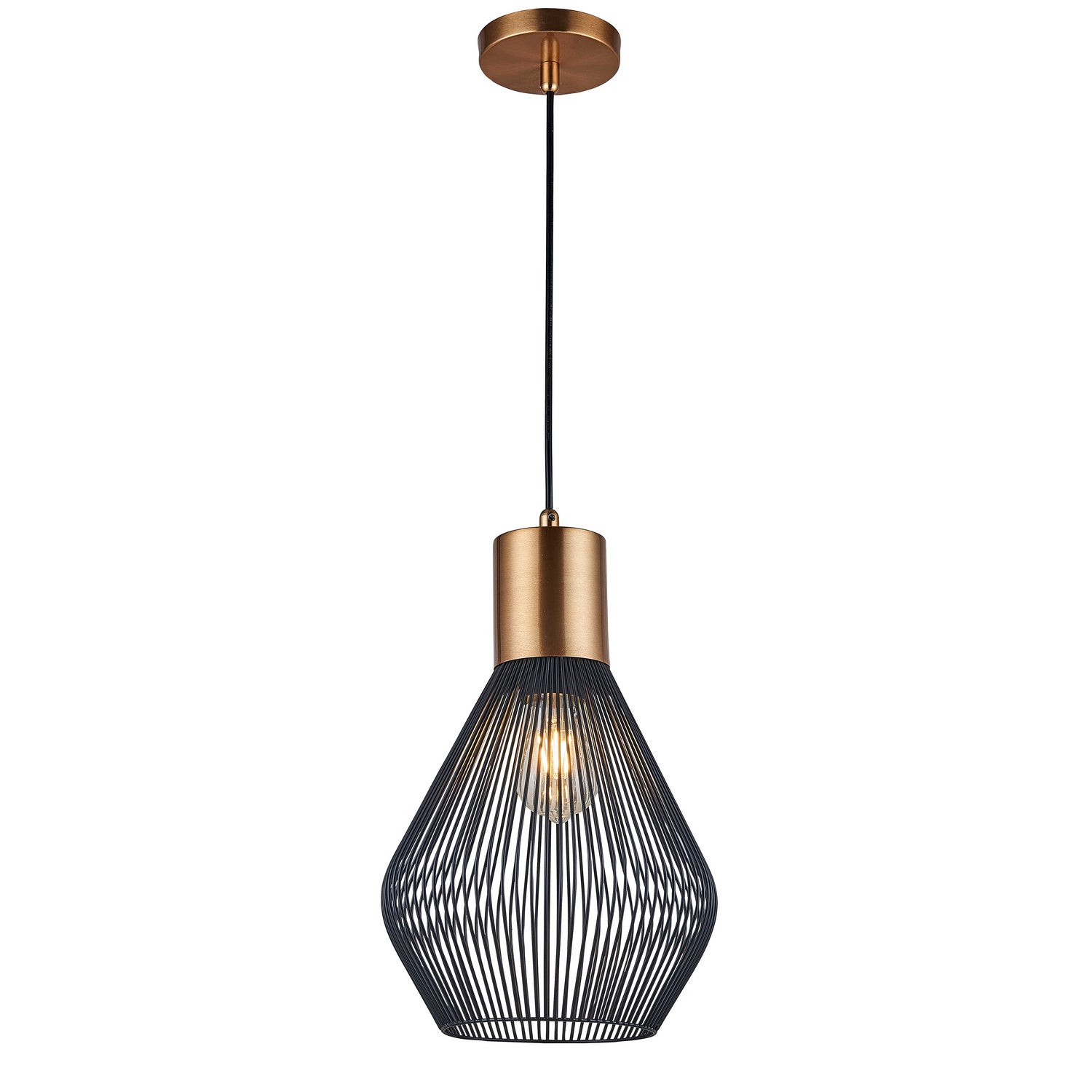 Dainolite Ltd - 565-101P-VB - One Light Pendant - Black