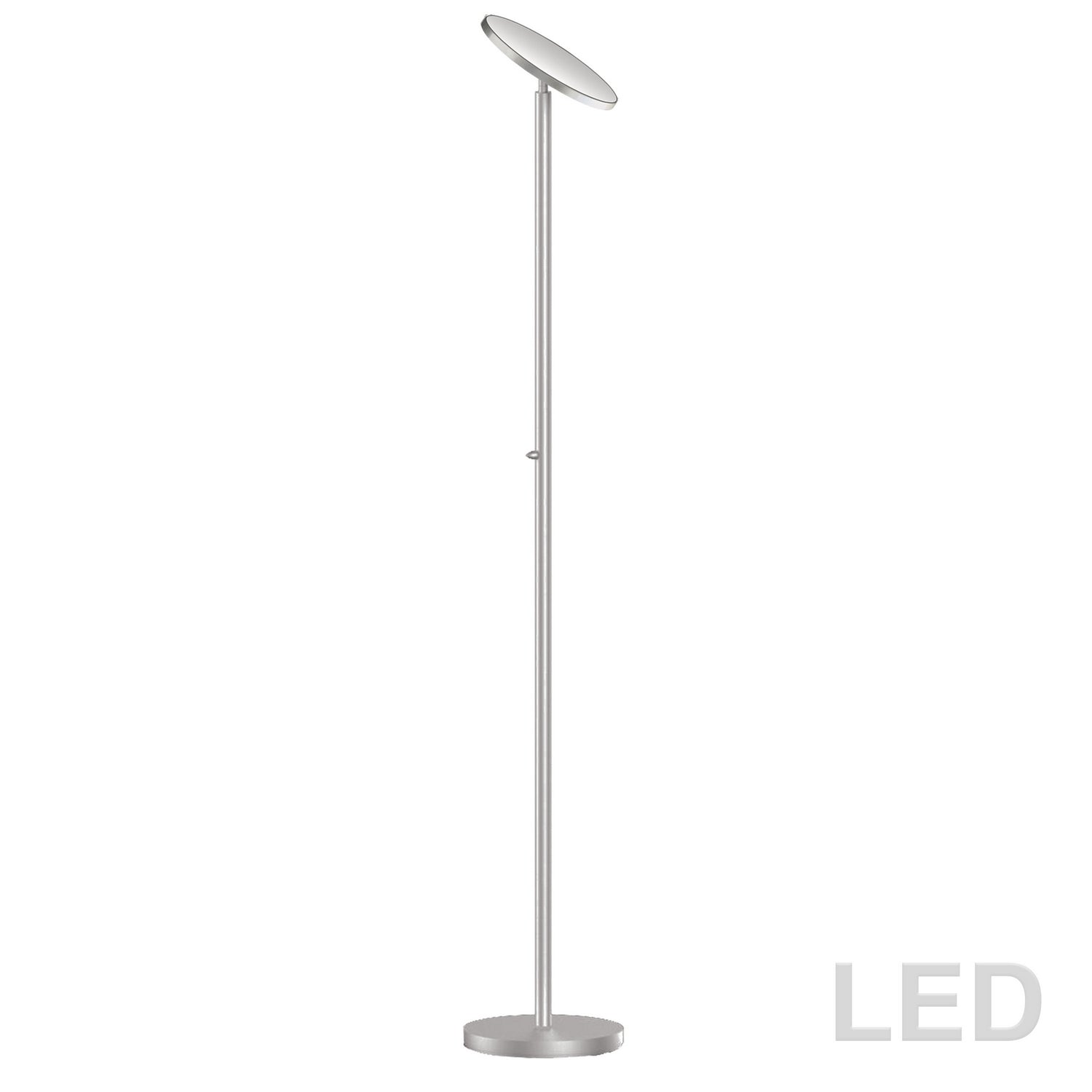 Dainolite Ltd - 701LEDF-SN - LED Torchier - Satin Chrome