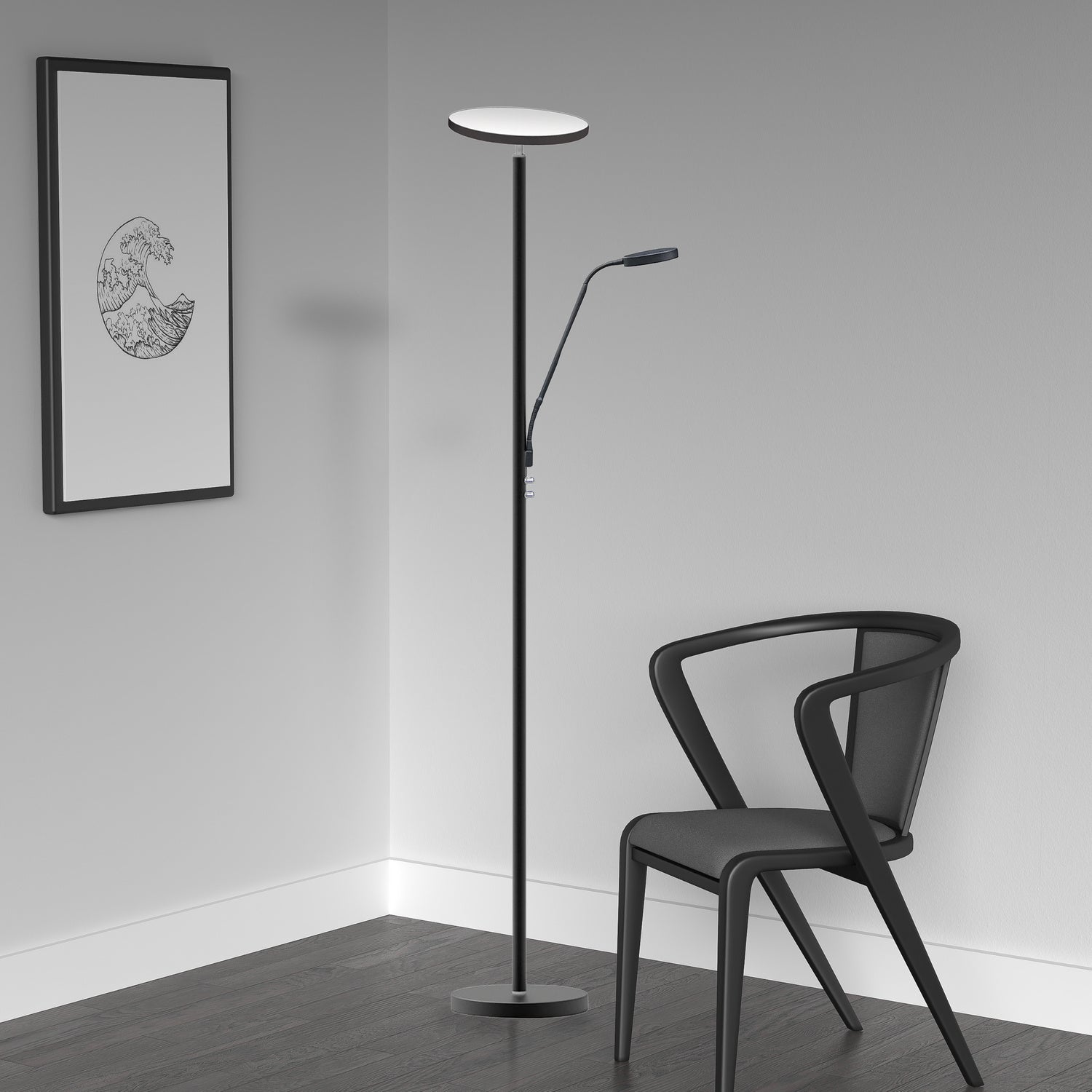 Dainolite Ltd - 801LEDF-SB - LED Floor Lamp - Sandy Black