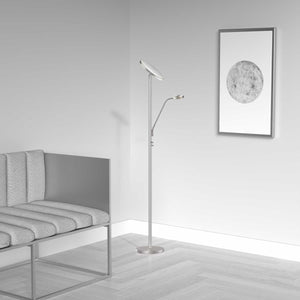 Dainolite Ltd - 801LEDF-SN - LED Floor Lamp - Satin Chrome