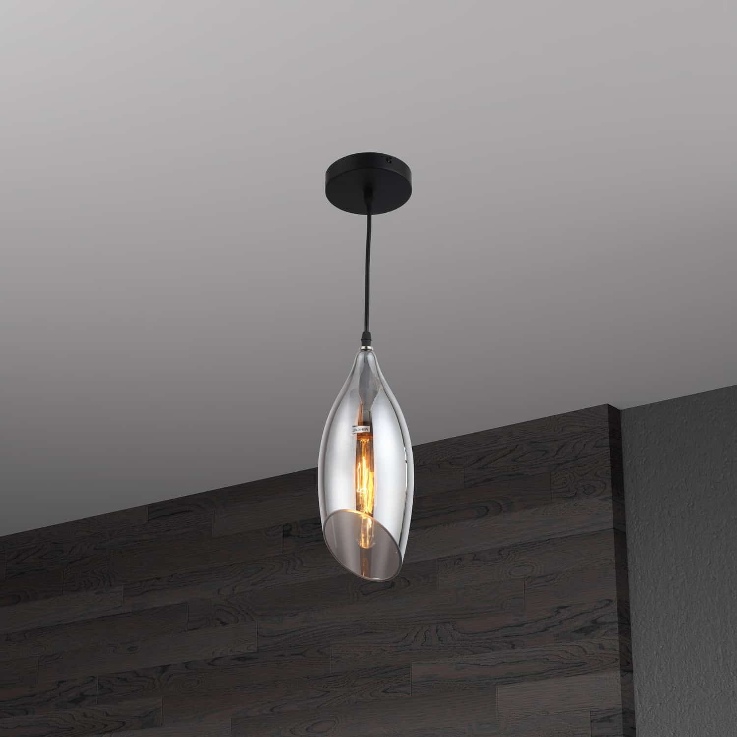 Dainolite Ltd - ABB-61P-SM - One Light Pendant - Abba - Black