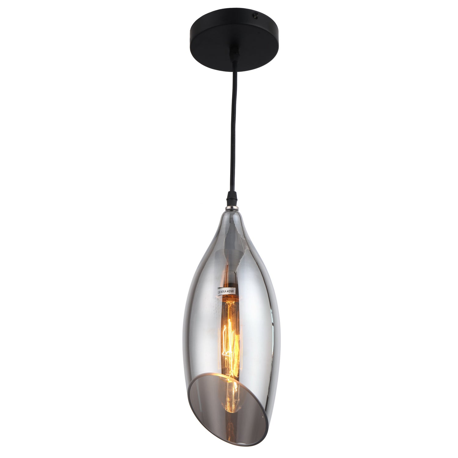 Dainolite Ltd - ABB-61P-SM - One Light Pendant - Abba - Black