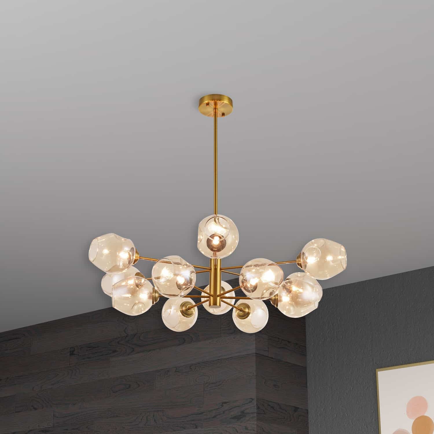 Dainolite Ltd - ABI-3312P-VB - 12 Light Pendant - Abii - Vintage Bronze