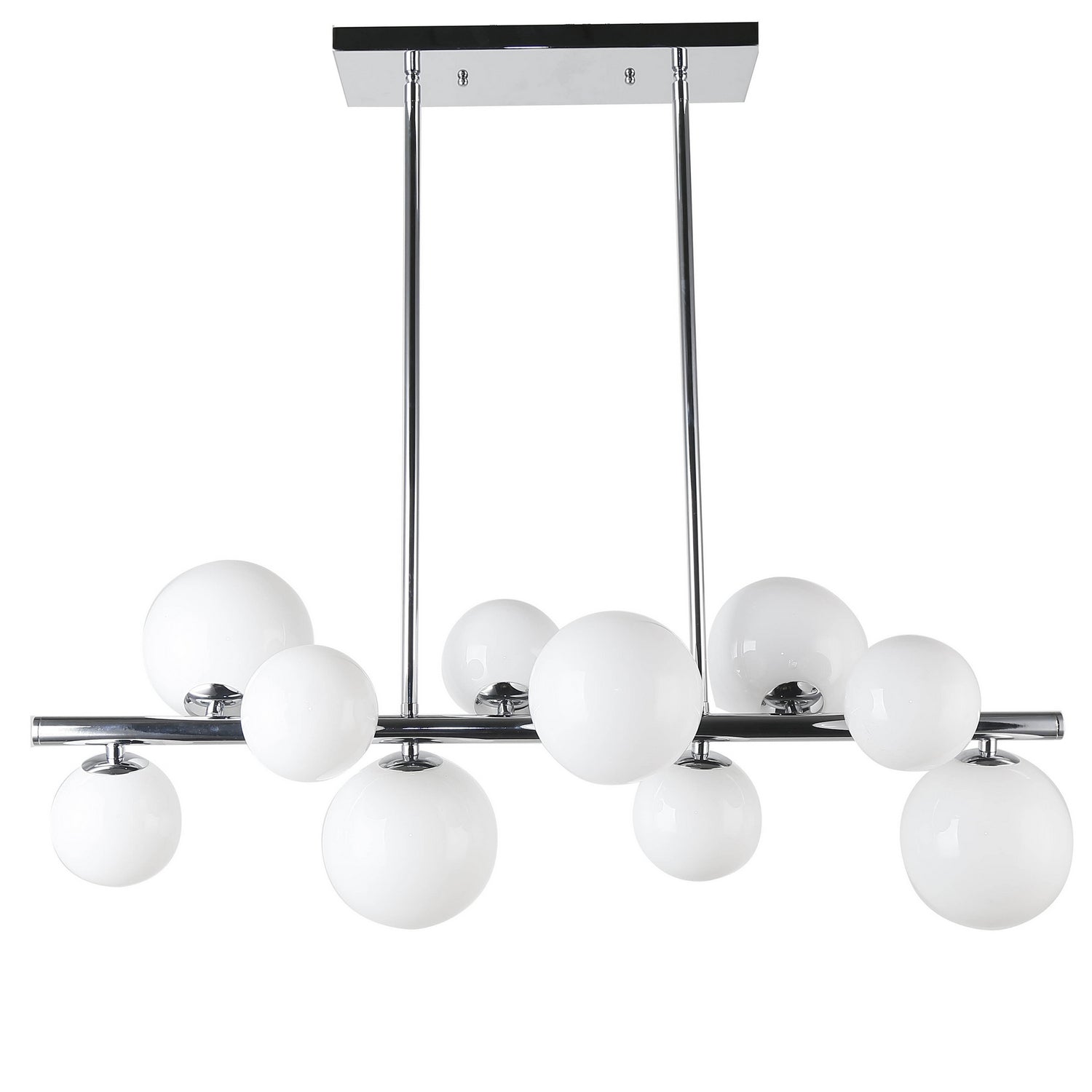 Dainolite Ltd - GLA-3110HP-PC - Ten Light Pendant - Glasgow - Polished Chrome