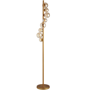 Dainolite Ltd - GLA-638F-VB - Eight Light Floor Lamp - Glasgow - Vintage Bronze