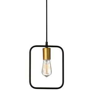 Dainolite Ltd - GMT-101P-MB-VB - One Light Pendant - Geometric - Black