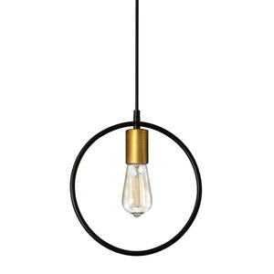 Dainolite Ltd - GMT-111P-MB-VB - One Light Pendant - Geometric - Black