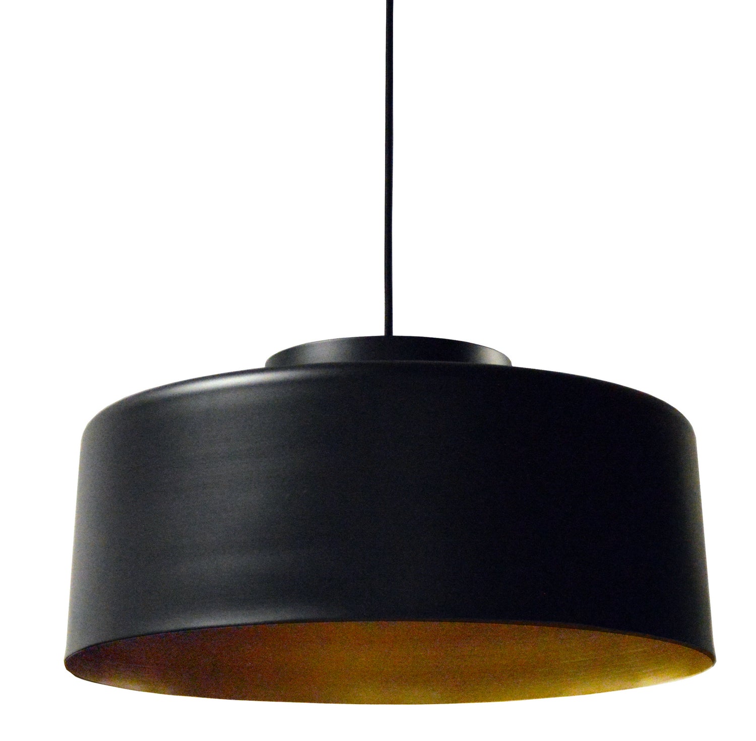 Dainolite Ltd - KUP-201P-BK-GLD - One Light Pendant - Kup - Black