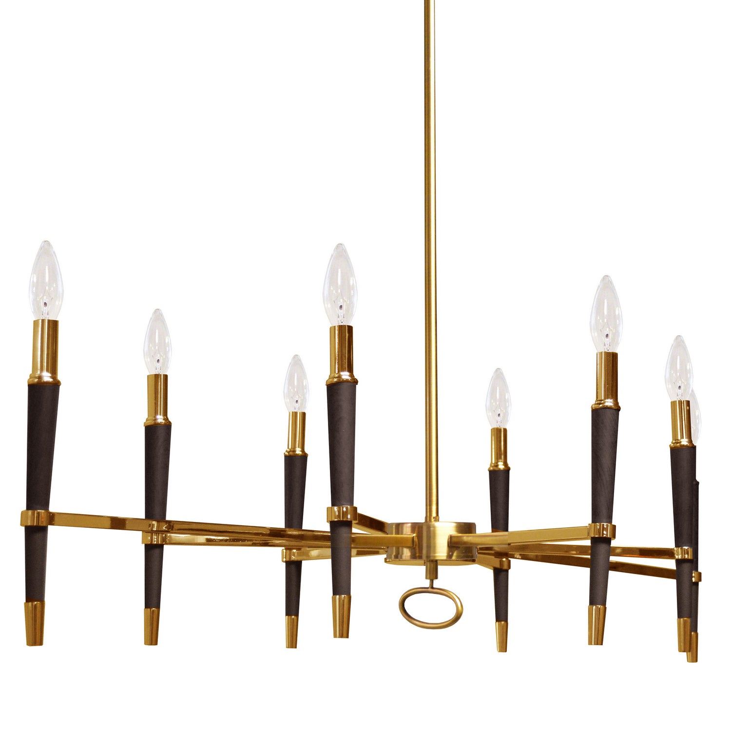 Dainolite Ltd - LAN-408HC-VB - Eight Light Chandelier - Langford - Vintage Bronze