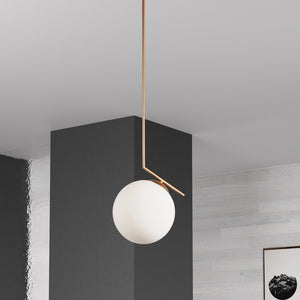 Dainolite Ltd - ORN-141P-GLD - One Light Pendant - Orion - White