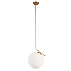 Dainolite Ltd - ORN-141P-GLD - One Light Pendant - Orion - White