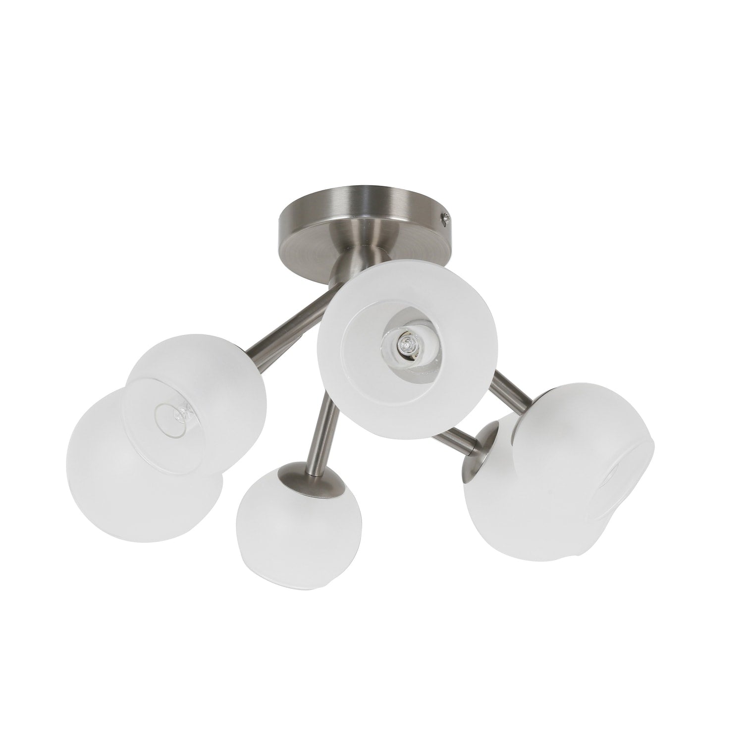 Dainolite Ltd - TWD-166SF-SC - Six Light Semi Flush Mount - Tanglewood - Satin Chrome