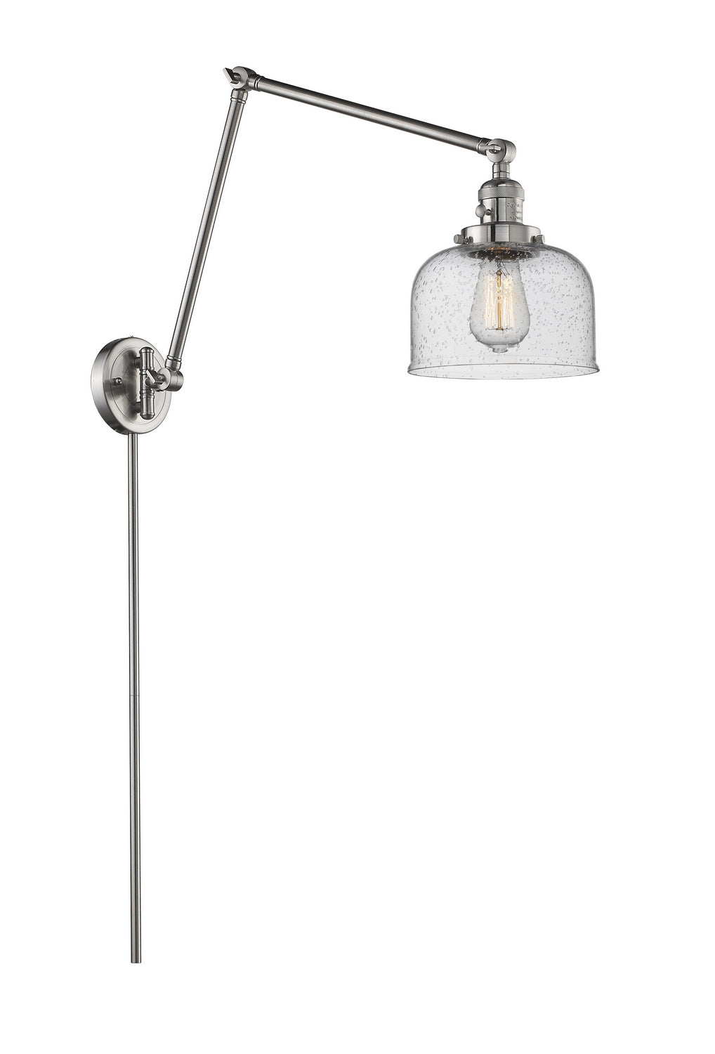 Innovations - 238-SN-G74-LED - LED Swing Arm Lamp - Franklin Restoration - Brushed Satin Nickel