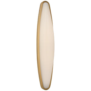 Visual Comfort Signature - ARN 2401HAB-WG - LED Bath Sconce - Ezra - Hand-Rubbed Antique Brass