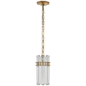 Visual Comfort Signature - ARN 5123HAB-CG - One Light Pendant - Bonnington - Hand-Rubbed Antique Brass