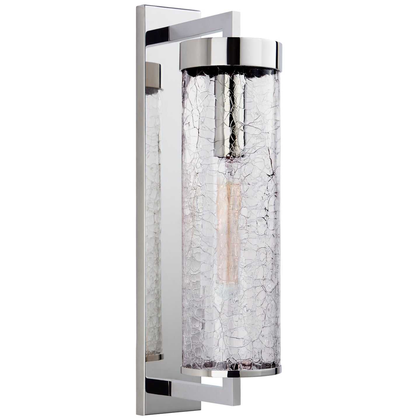 Visual Comfort Signature - KW 2123PN-CRG - One Light Bracketed Wall Sconce - Liaison - Polished Nickel