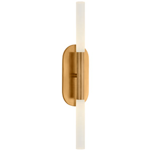 Visual Comfort Signature - KW 2282AB-EC - LED Vanity - Rousseau - Antique-Burnished Brass