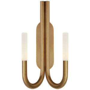 Visual Comfort Signature - KW 2283AB-EC - LED Wall Sconce - Rousseau - Antique-Burnished Brass