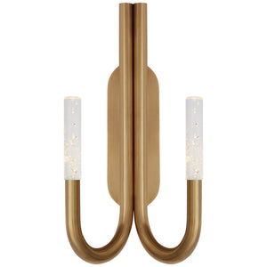 Visual Comfort Signature - KW 2283AB-SG - LED Wall Sconce - Rousseau - Antique-Burnished Brass