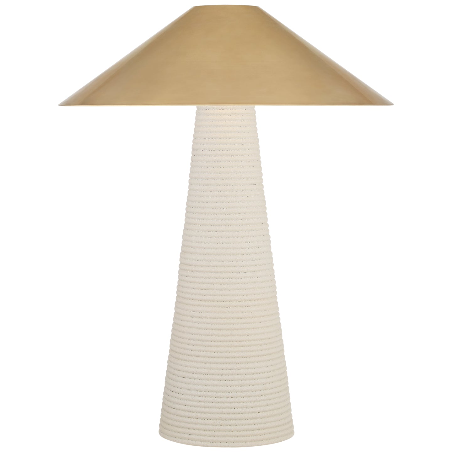 Visual Comfort Signature - KW 3660PRW-AB - Three Light Accent Lamp - Miramar - Porous White Porcelain