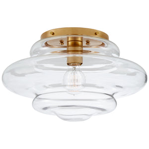 Visual Comfort Signature - KW 4271AB-CG - One Light Flush Mount - Tableau - Antique-Burnished Brass