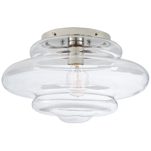 Visual Comfort Signature - KW 4271PN-CG - One Light Flush Mount - Tableau - Polished Nickel