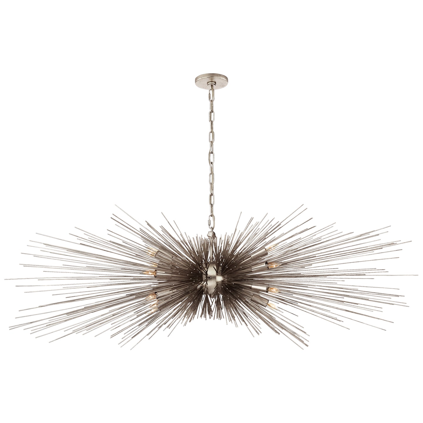 Visual Comfort Signature - KW 5182BSL - 16 Light Chandelier - Strada - Burnished Silver Leaf