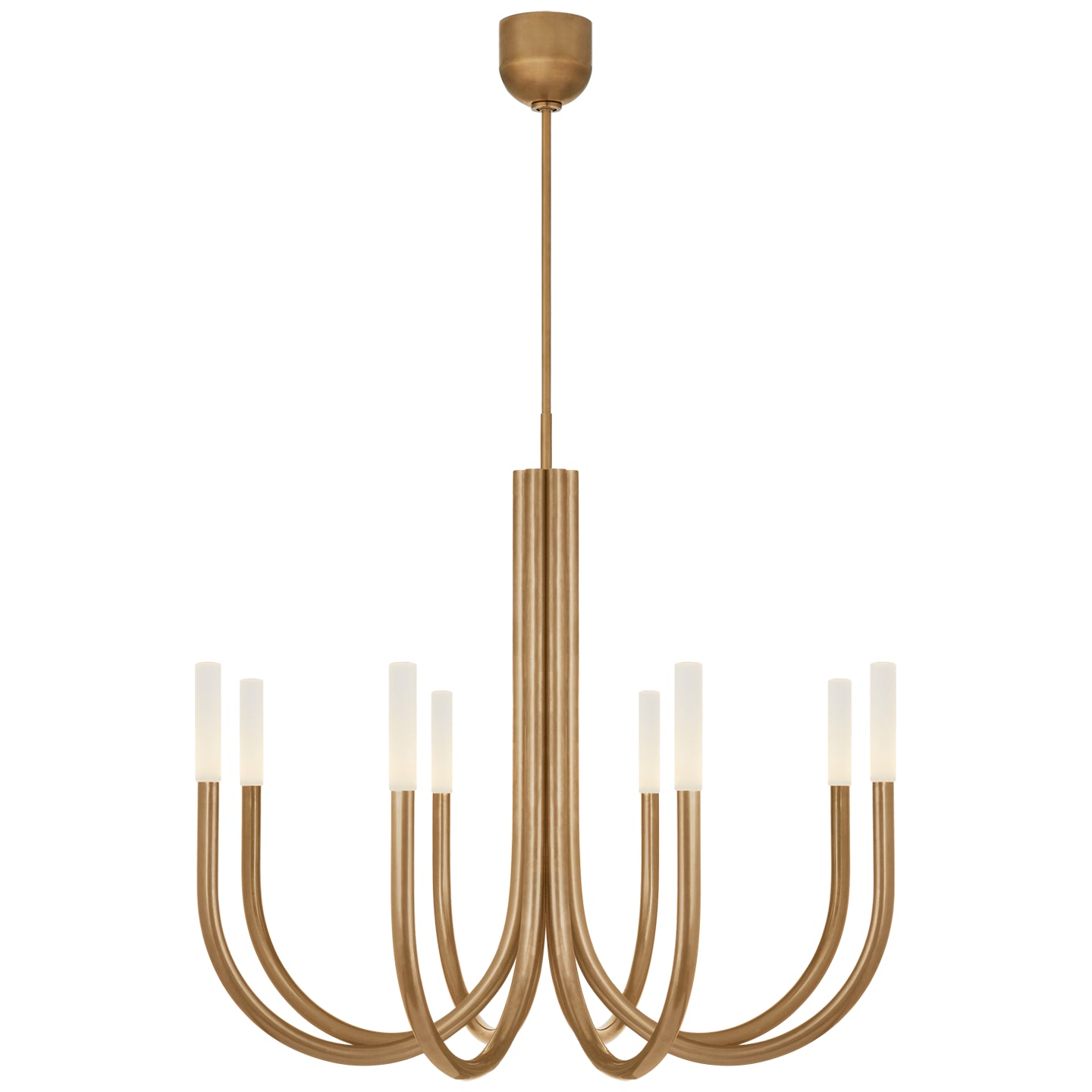 Visual Comfort Signature - KW 5581AB-EC - LED Chandelier - Rousseau - Antique-Burnished Brass