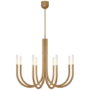 Visual Comfort Signature - KW 5581AB-EC - LED Chandelier - Rousseau - Antique-Burnished Brass