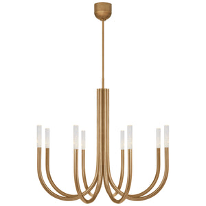 Visual Comfort Signature - KW 5581AB-SG - LED Chandelier - Rousseau - Antique-Burnished Brass
