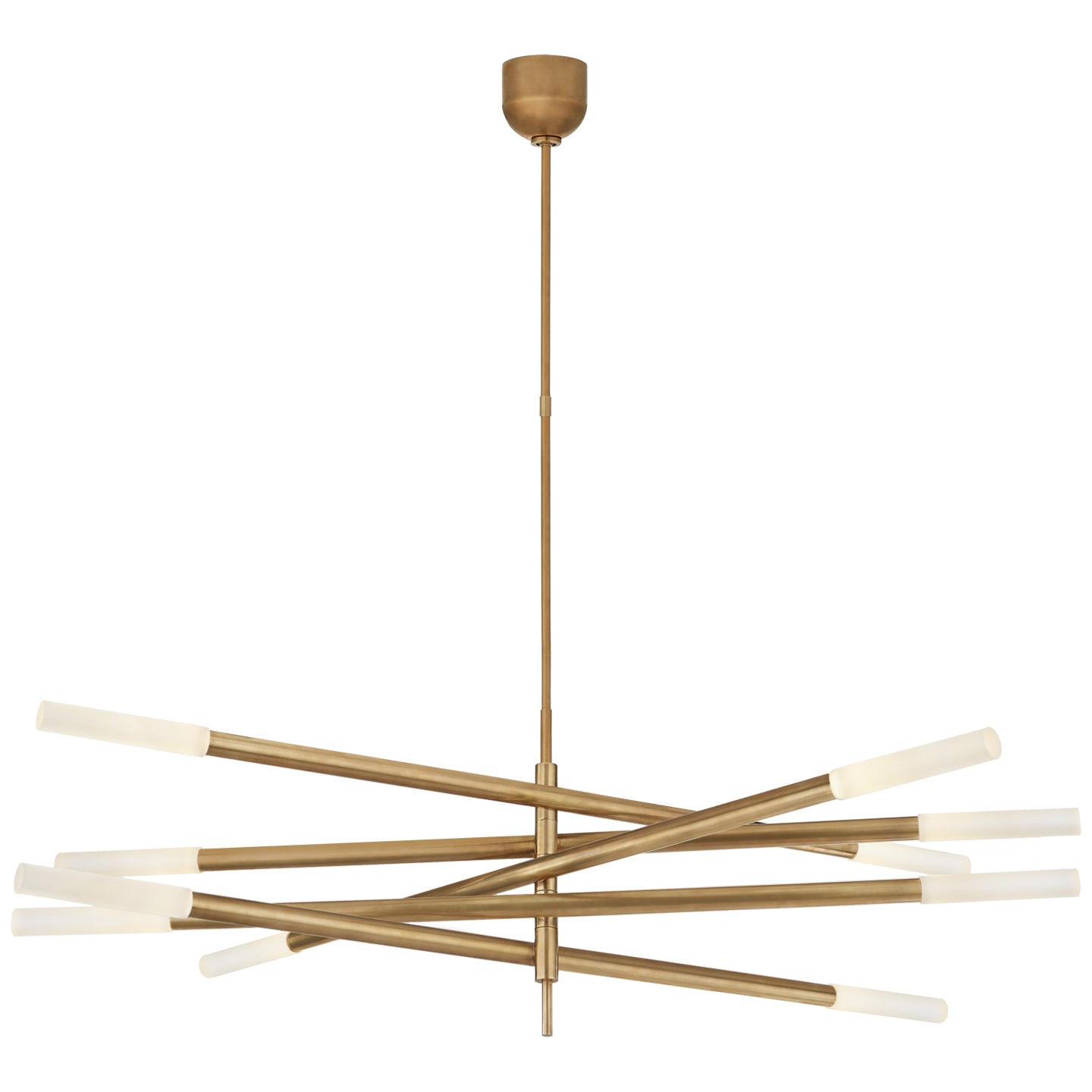 Visual Comfort Signature - KW 5587AB-EC - LED Chandelier - Rousseau - Antique-Burnished Brass