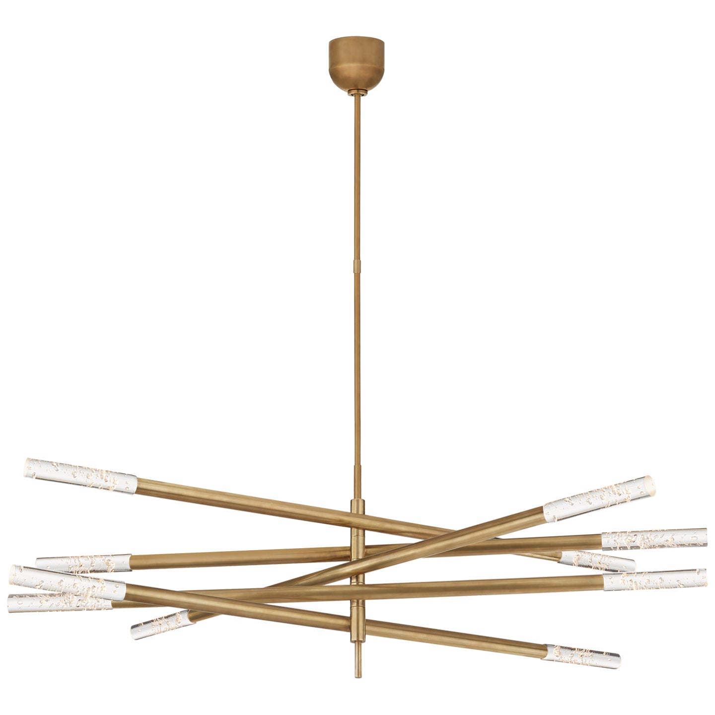 Visual Comfort Signature - KW 5587AB-SG - LED Chandelier - Rousseau - Antique-Burnished Brass