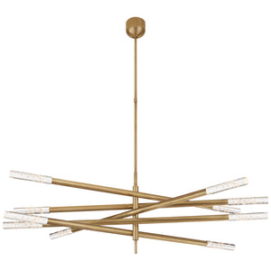 Visual Comfort Signature - KW 5587AB-SG - LED Chandelier - Rousseau - Antique-Burnished Brass