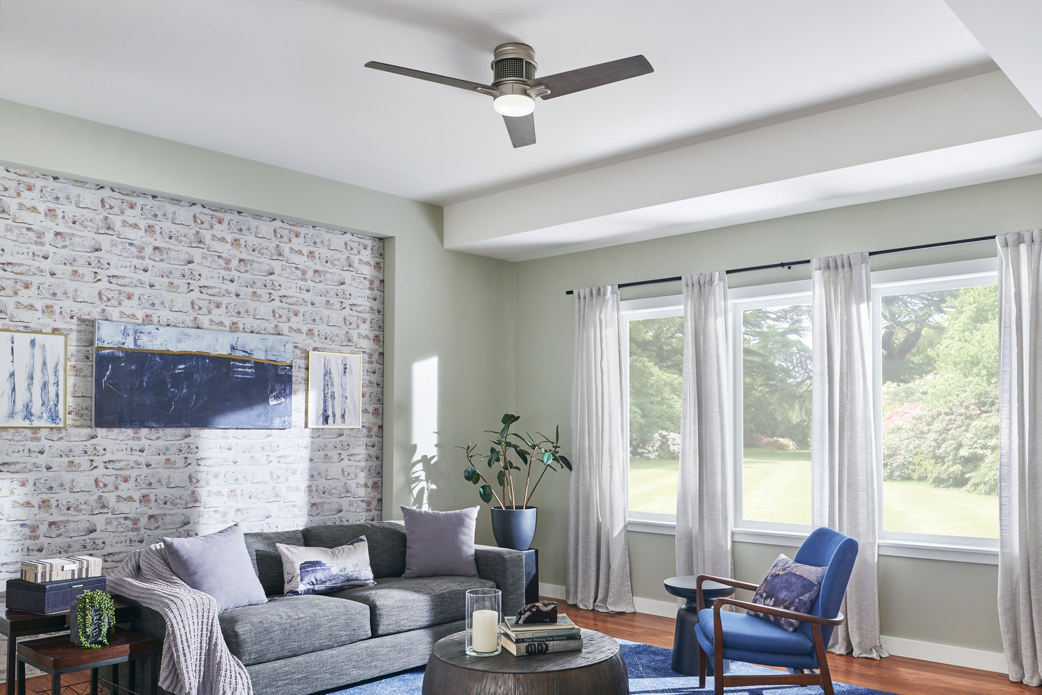 Kichler - 300352NI - 52"Ceiling Fan - Chiara - Brushed Nickel