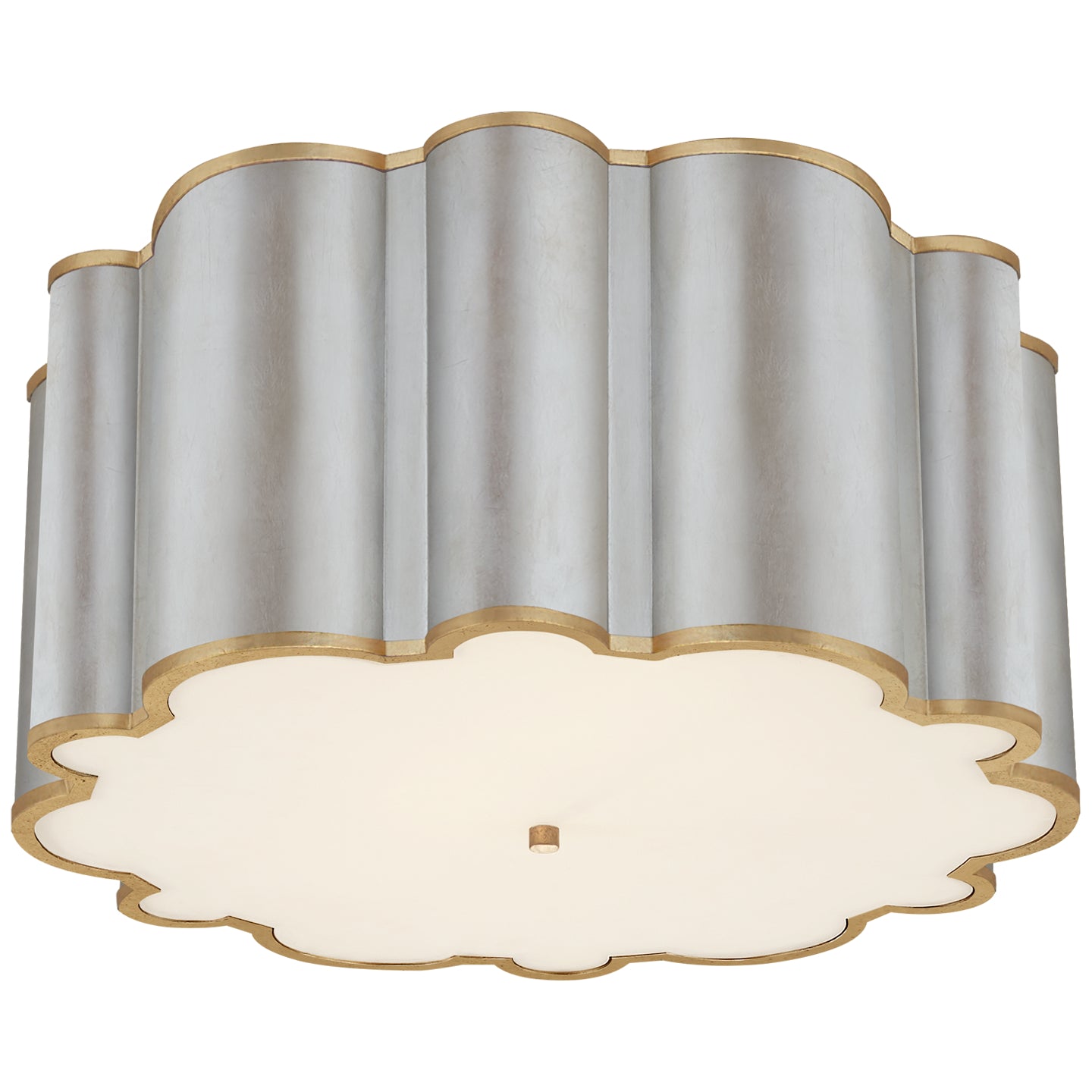 Visual Comfort Signature - AH 4021BSL/G-FA - Four Light Flush Mount - Markos - Burnished Silver Leaf with Gild