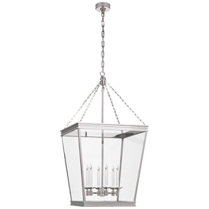 Visual Comfort Signature - CHC 5612PN-CG - Six Light Lantern - Launceton - Polished Nickel