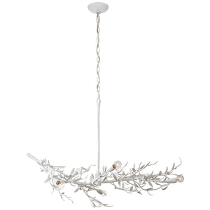 Visual Comfort Signature - JN 5070PW - Six Light Chandelier - Mandeville - Plaster White