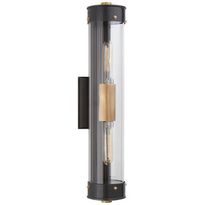 Visual Comfort Signature - TOB 2318BZ/HAB-CG - Two Light Bath Sconce - Marais - Bronze with Antique Brass