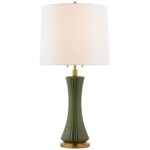 Visual Comfort Signature - TOB 3655EMG-L - Two Light Table Lamp - Elena - Emerald Green