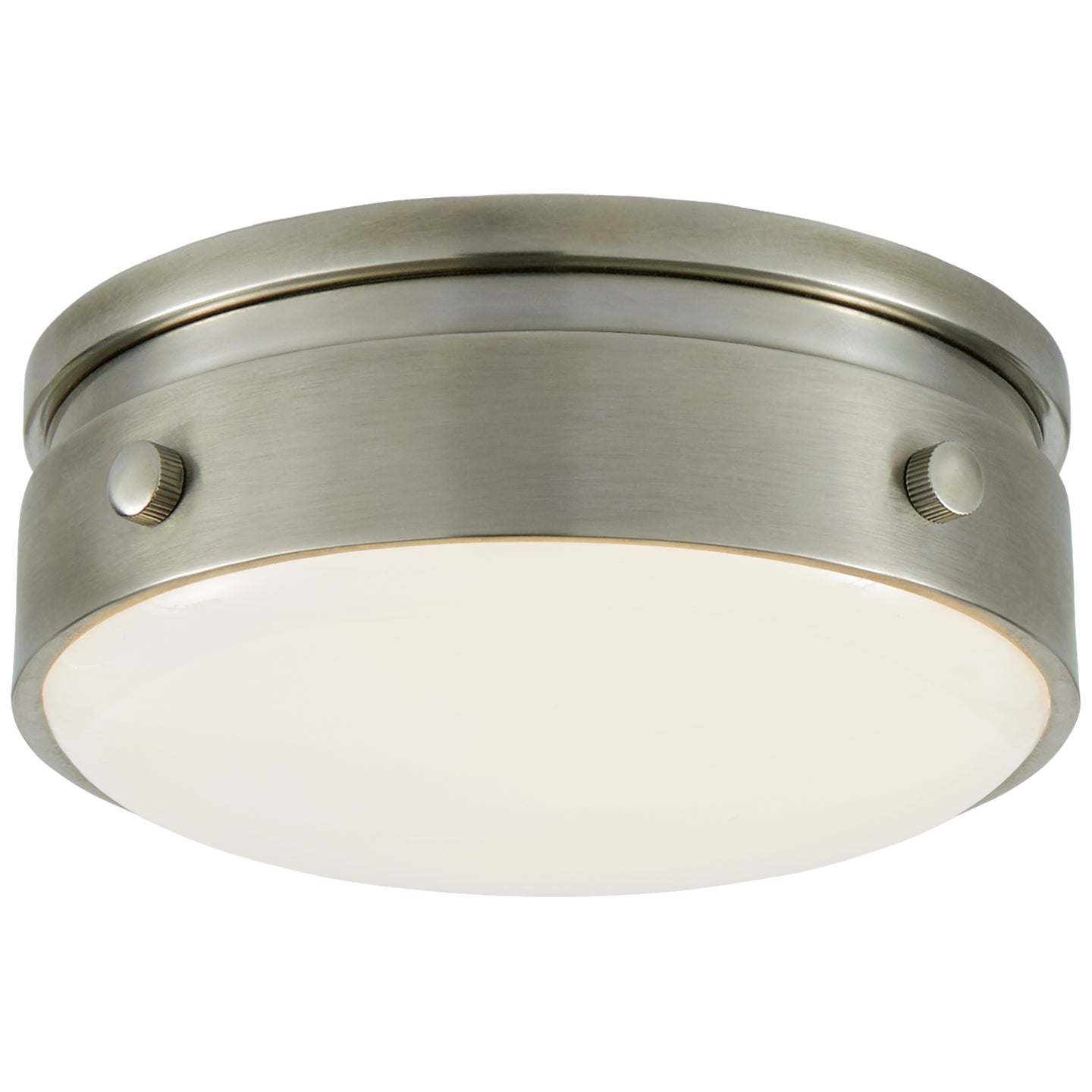 Visual Comfort Signature - TOB 4062AN-WG - LED Flush Mount - Hicks - Antique Nickel