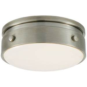 Visual Comfort Signature - TOB 4062AN-WG - LED Flush Mount - Hicks - Antique Nickel