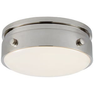 Visual Comfort Signature - TOB 4062PN-WG - LED Flush Mount - Hicks - Polished Nickel