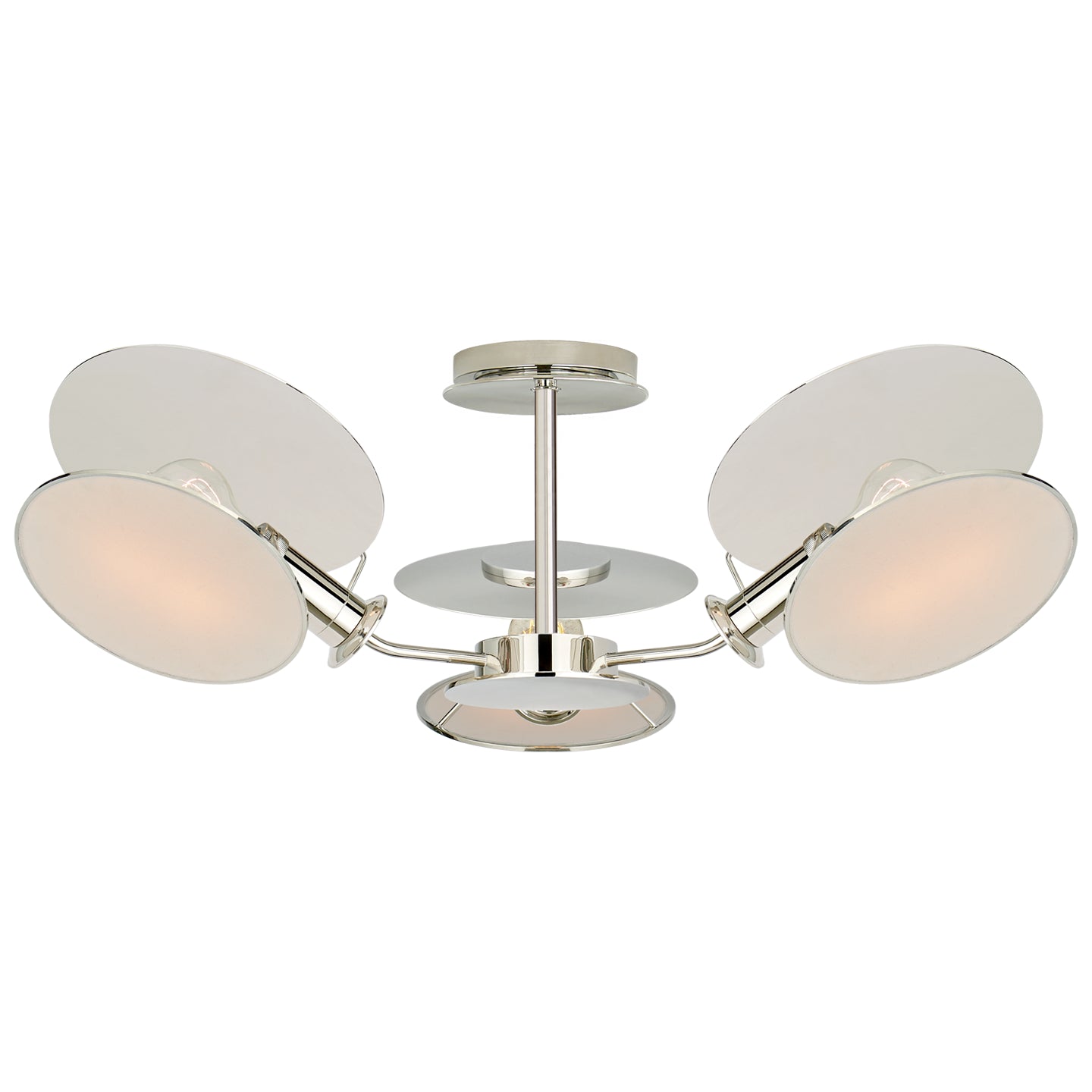 Visual Comfort Signature - TOB 4290PN-L - Three Light Semi-Flush Mount - Osiris - Polished Nickel