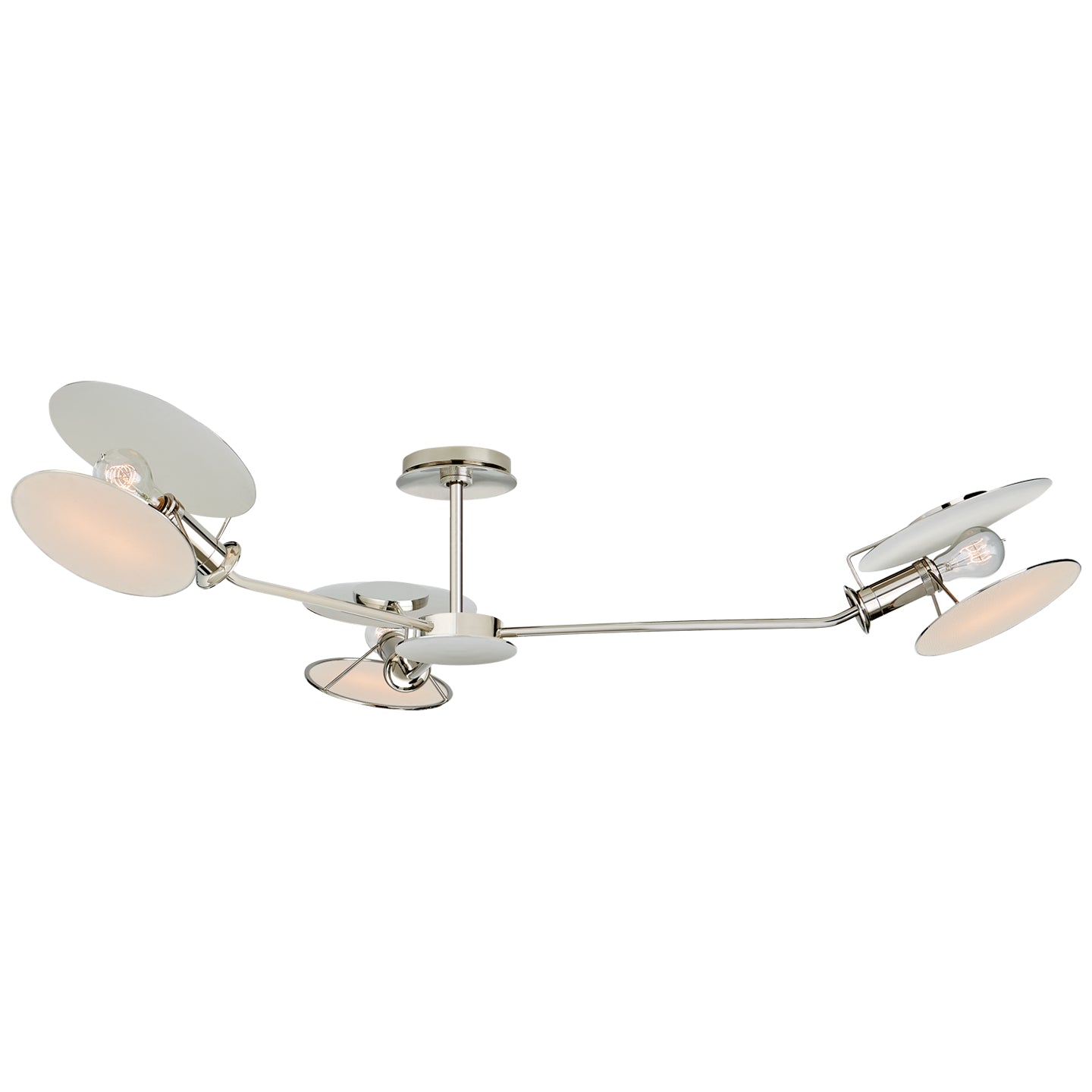 Visual Comfort Signature - TOB 4291PN-L - Three Light Semi-Flush Mount - Osiris - Polished Nickel