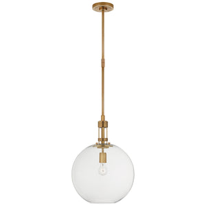 Visual Comfort Signature - TOB 5430HAB-CG - One Light Pendant - Gable2 - Hand-Rubbed Antique Brass